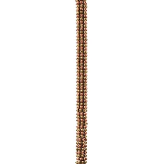 12 Pack: Multicolor Metal Dot Rondelle Beads, 6mm by Bead Landing™